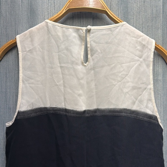 🏴 Banana Republic Cream and Black Sleeveless Tank Top size small - Picture 8 of 9